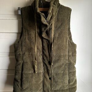 Staccato Olive Corduroy Vest